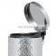 Top sale 5L Embossing Surface Design Home Trash Can Kitchen Household Metal Dustbin Stainless Steel Foot Pedal Dust Bin