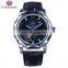 WINNER 199 Men Automatic Mechanical Movement Luminous Display Watch Low Price Fashion China Leather Band Watch
