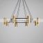 Industrial Design Brass Antique Chandelier For Indoor LED Hanging Lamp Home Living Room Decor Pendant Light