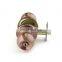 Security double handle antique copper interior room tubular keyed entry door knob lock