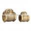 LIRLEE Durable Water Use Bronze Forged Brass Non Return Swing Horizontal Check Valve for Water Supply Pipe System