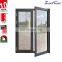 Superhosue sound proof double glass casement door aluminium alloy profile double sash doors from China