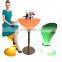 Garden Chair /outdoor IP65 Led Furniture Commercial Table Event Party Wedding Light up Plastic High Chair for Bar Table