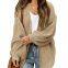 SW06 Women's Long Sleeve Cable Knit Cardigan Sweaters Open Front Fall Outwear Coat