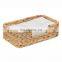Best Price Rectangle Water hyacinth napkin holder Customized Size rustic home Tissue Box decor made Cheap Wholesale in Vietnam