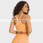 V Shaped Racer Wholesale Backless Crop Sports Bras Yoga Fitness Sweat Wicking High Impact Tops