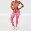 5 Pcs Hot Sale Gym Suit High Waist Fitness Sets Custom Logo Sports Bras
