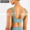 US Size High Stretch Yoga Bra Full Cover Fitness Sexy Woman Sports Bra Top Fitness Square Neck