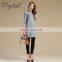 Custom Design Casual Pullover Crew Neck Half Sleeves Pure Cashmere Knitted Women's Sweater Dress