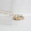 2015 simple design gold filled number five pendant necklace