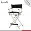 Folding Director Style Aluminum Chair in Silver