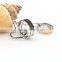 Fashion silver and gold plated stainless steel double rings jewelry pendant                        
                                                                                Supplier's Choice
