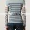 Mens perspective grenadine stripped t-shirt long sleeve