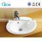 Chinese washroom white ceramic under counter basin