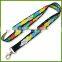 Rope manufacturers professional custom dark gradient color heat transfer lanyard webbing lanyard free sample