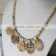 Skull Bone Pendant Beads Chains Engraved Horn Jewelry `