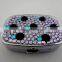 Custom decorative metal bling rhinestone pill box