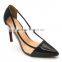sexy pointed toe high heel transparency women summer pumps