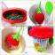 2 in 1 silicone tea infuser with silicone cup lid