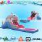 commercial grade inflatable water slides, whale water slide with pool