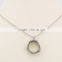 Charm Stainless Steel Locked Floating Pendant Necklace