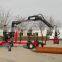 5 tons log trailers with grapple
