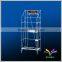New design modern floor standing black metal display rack for newspaper