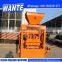 WANTE BRAND QT4-24 color concrete paver hollow block making machine for construction in Tunis