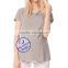 Custom spandex cotton plain blank short sleeve maternity t shirt