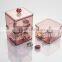 2016 hot sale clear 3 tier plastic make up shelf cosmetic organizer