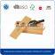 Cusotm printed logo empty wooden wine box with holder