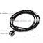 Sea Water Black Tahitian Pearl Necklace With Leather Cord
