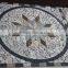 square style slate stone mosaic medallions