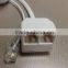 (WK-E022) RJ11 2 Way duplex Outlet Modular Jack Telephone Line Adapter Splitter Connector Cable