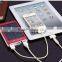6000mah LED camping light solar charger with dual USB output solar powered battery bank