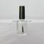 15ml cylinder glass nail polish bottle with cap