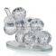 Crystal fruits with glass base and house decorative crafts crystal grape