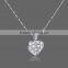 fine jewelry wholesale simple gold chain gemstone heart necklace