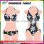 flower print floral ladies swimming cap fabric