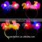 Professional design 2016 new high quality led hair pin wholesale cheap kids plastic led head band
