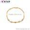 18k gold xuping jewelry lovely flower charm bracelet