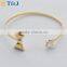 >>>New Design Women Bracelet Personality Wholesale Fashion Gold Plated Simple Bowknot Crystal Flower Bracelet & Bangle/