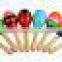 Wooden Maraca Rattles Educational Kids Musical Party Favor Child Shaker Toy