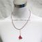 Newest Pendant Necklace w / Gold Arrow & Wine Tassle Wine String Choker Necklace 2016 Fashion Style Wholesale
