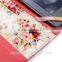 Slim Flower Book-Style fabric case cover for Amazon Kindle 4 / Touch / Paperwhite / 6" E-Ink e-reader