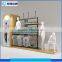 Wall merchandise display rack module stainless steel adjustable wall shelves