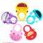Easy Clean Fancy Yellow Baby Bibs in Animal Shape