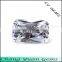 Octagon shape princess cut white color cubic zirconia gemstone