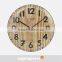 DEHENG 12 inch cheap Wood club galss clock