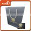 China supplier logo printing black paper bag with handle